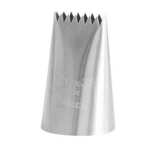 Douille à bûche inox 8 dents 20x3mm