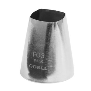 Douille lisse carré inox Ø25mm (10)