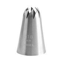 Douille inox étoile fermée Ø18mm (41)