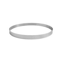 Cercle à tarte perforé inox Ø11cm h2cm