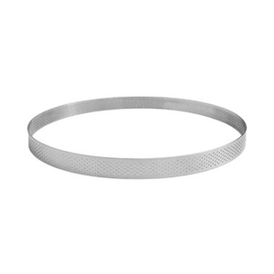 Cercle à tarte perforé inox Ø20cm h2cm