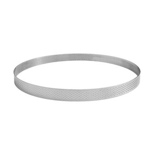 Cercle à tarte perforé inox Ø22cm h2cm