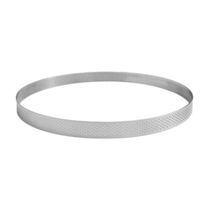 Cercle à tarte perforé inox Ø24cm h2cm