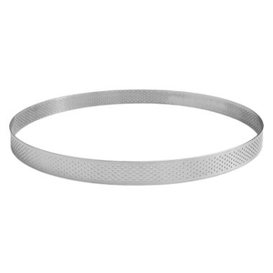 Cercle à tarte perforé inox Ø30cm h2cm