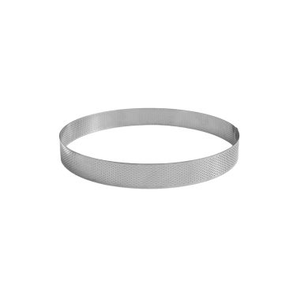 Cercle à tarte perforé inox Ø8cm h3,5cm