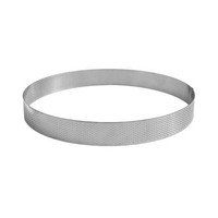 Taartring geperforeerd inox Ø20cm h3,5cm