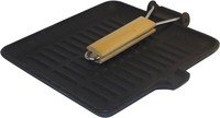 Grill fonte 24x24cm avec manche retractable