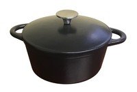 Cocotte ronde fonte émaillée 24cm 4,38L (A)