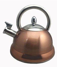 Fluitketel inox koperkleur 2.7L