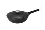 Wok + deksel Stockholm gegoten aluminium Ø28cm