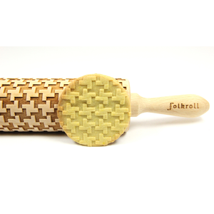 Rouleau empreintes 23cm Houndstooth bois