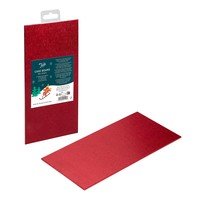 Taartonderlegger rood Kerst 25x12,5cm
