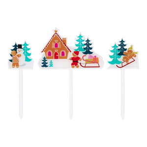 Caketopper Gingerbreadman-scene 3st.