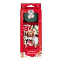 Cakevormpjes 24st en 24 toppers Snow