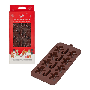 Moule à chocolat silicone - Noël - Brun
