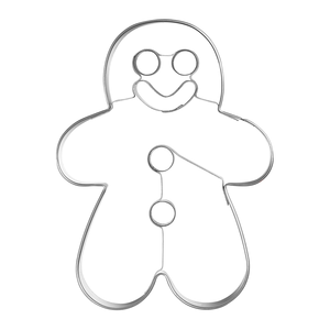 Uitduwvorm inox Gingerbreadman 6,5x8,8x2cm (Display 15st)