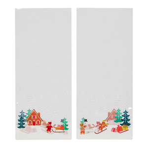 Sachets cellofaan Gingerbread-scene (12,5x28,5cm) 20pcs