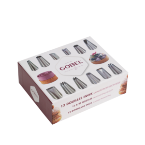 Spuitmond-set Pro inox 12-dlg.