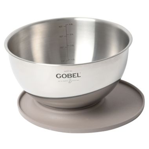 Mengkom Ø24cm inox met deksel/steun