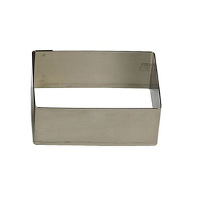 Taartring rechthoek 8x4cm/hoogte:3cm