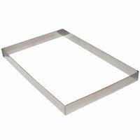 Cadre à opéra inox 40x30cm h4,5cm