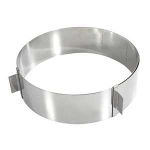 Taartring verstelbaar inox 16->28cm h:6cm