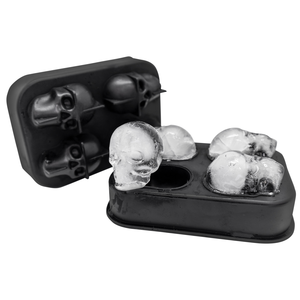 Ijsblokjesschaal silicone voor 4 skulls