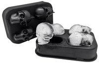 Ijsblokjesschaal silicone voor 4 skulls
