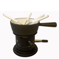 Fonduestel Savoyarde zwart 4 pers
