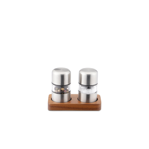 Set 2 mini kruidenmolens inox 55mm