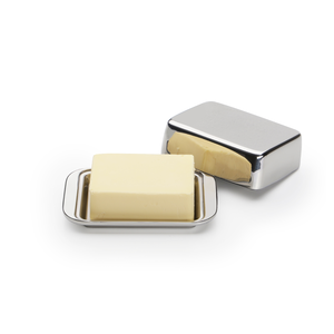 Boterdoos dubbelwandig inox 15x10x5cm