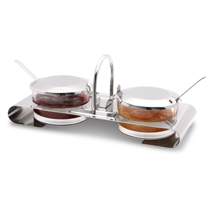 Service de confiture/parmesan à 2 cuillères - dernière pièces