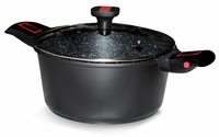 Kookpot met glasdeksel Granit Pro Ø26cm - afneembare grepen