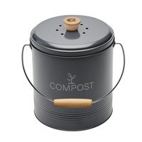 Compostemmer grijs 4.5l m/filter en emmer