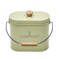 Seau à compost 3l oval avec filtre vert