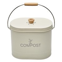 Compostemmer 7l ovaal m/filter beige