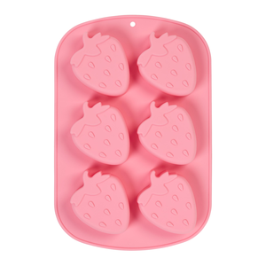 Aardbei silicone 6-delig
