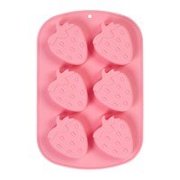 Aardbei silicone 6-delig