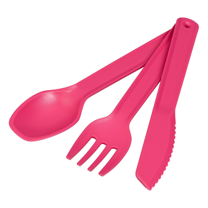 Couverts plastique rouge 4-pcs