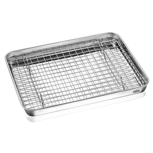 Bakplaat met rooster inox Variado 40,5cm (3/6)