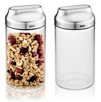 Bewaardoos glas m/inox deksel Kippo 1000ml - 2st (2/4) - LT 04/25