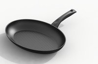 Vispan gegoten aluminium 35x43x5cm - keramisch