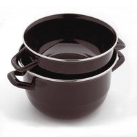 Mosselkom Ø24cm zwart