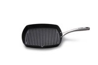 Grillpan traditioneel gietijzer 28x28cm
