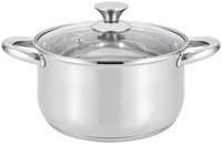 Faitout avec couvercle inox Ø20cm/ht:8.5cm (délai 06/25)