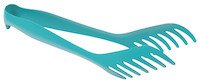 Pince à spaghetti inox 24cm Vintage bleu canard