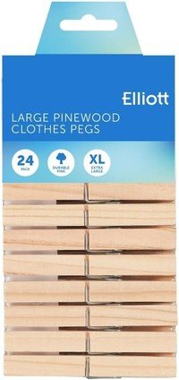 Wasknijper 24st. dennehout (groot)