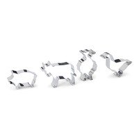 Set découpoirs animaux de la ferme inox 4pcs.