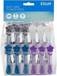 Wasknijper bloem plastic 24st.