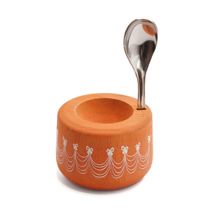 Coquetier Piou orange + cuillère